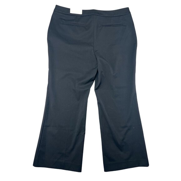 Chicos Womens So Slimming Black Trousers Mid-Rise Straight Fit Size 16P 3P - Picture 3 of 12